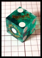 Dice : Dice - Casino Dice - Harrahs Lake Tahoe Green Casino - Gambler Supply Feb 2014